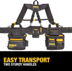 DEWALT Professional Tool Belt Organizer With Suspenders and 25 Pockets, Heavy Duty Construction (DWST540602)