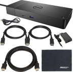 Dell Performance Dock WD 19S WD19S (WD19S180W) 180W Docking Station with 130W Power Delivery + ZoomSpeed HDMI Cable + 2 x ZoomSpeed DisplayPort Cables + Starter Bundle