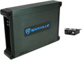 Rockville DBM12 2000W Peak/500W RMS Mono 2-Ohm Marine Amplifier  Waterproof Covers  Bass Remote  Class-D Power  Designed for Boat Audio Systems
