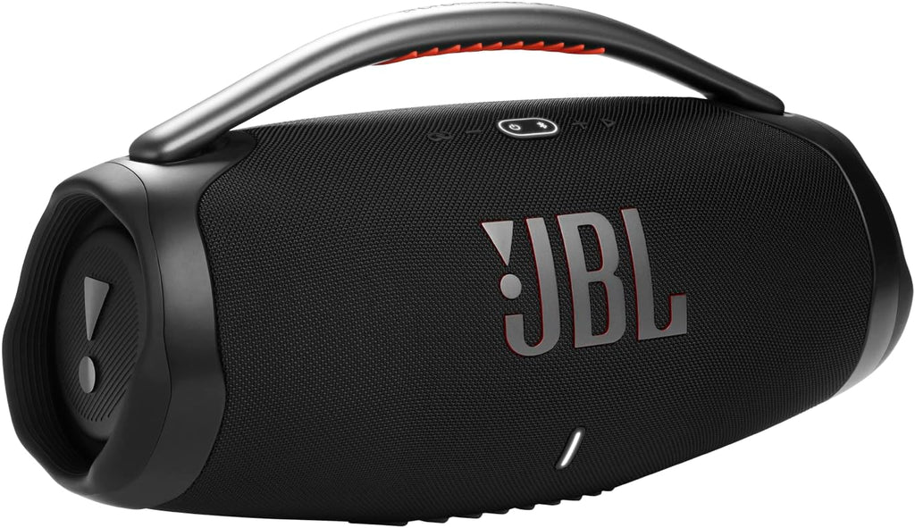 JBL Boombox 3 Black Portable Bluetooth Speaker with Massive Sound  Deepest Bass  IPX7 Waterproof  24H Playtime  PartyBoost