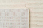 Revival Rugs Soloba 7'10"x10' Washable Area Rug for Living Room Bedroom - 100% Recycled Oeko-TEX Certified, Medium Pile, Beige, Cream