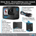 GoPro HERO10 Black- E-Commerce Packaging - Waterproof Action Camera with Front LCD & Touch Rear Screens  5.3K60 Ultra HD Video
