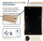 ANDY STAR 30"x48" Brass Gold Bathroom Mirror, Large Wall Mirror for Bathroom, Rounded Rectangle Mirror in Premium Stainless Steel Metal Frame Hangs Horizontal Or Vertical (Brushed Gold)