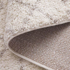 SAFAVIEH Area Rug 8x10 - Arizona Shag Collection - Large - Ivory & Beige, Moroccan Boho Design, Non-Shedding & Easy to Clean, Ideal for Living Room, Bedroom, Dining Space (ASG741A)