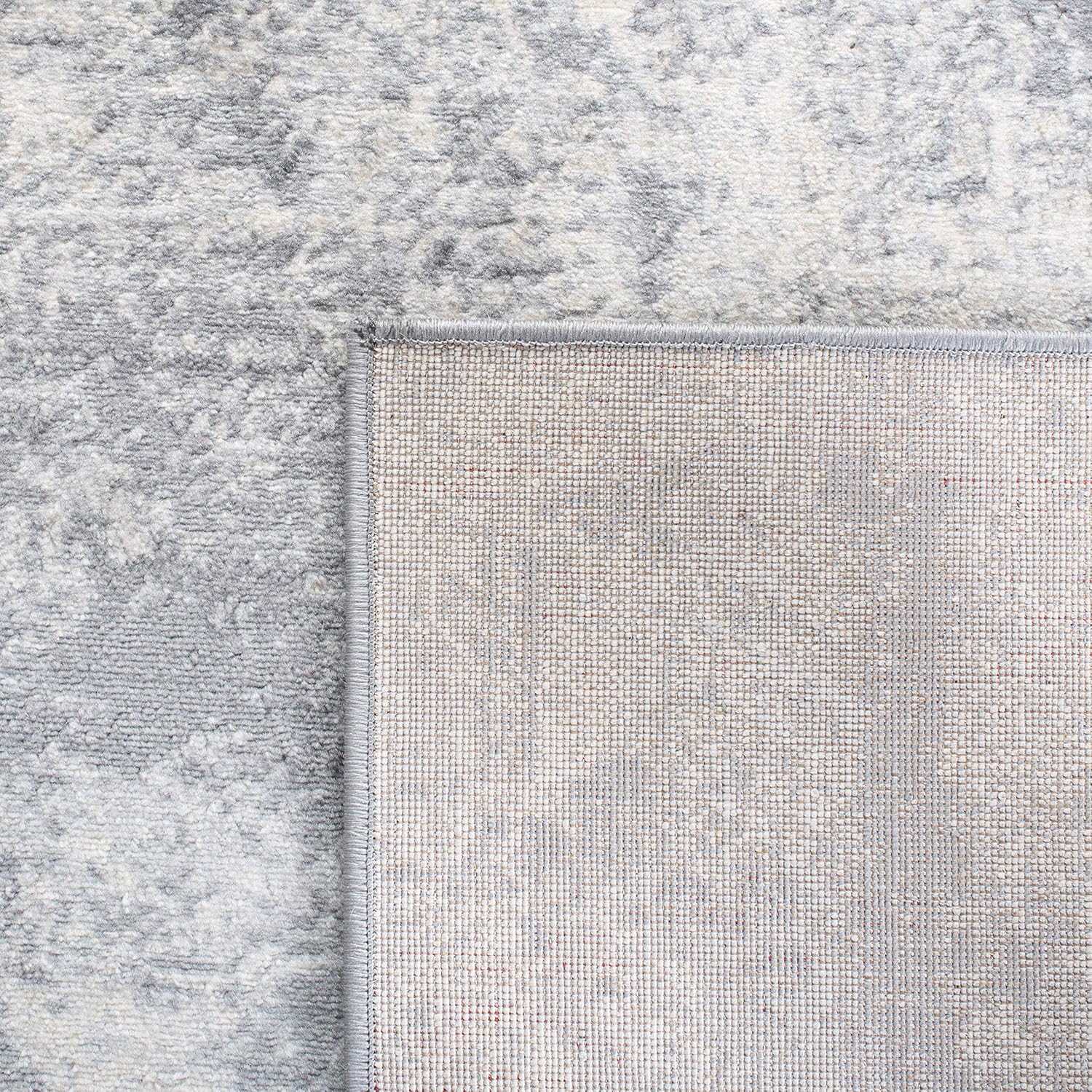 SAFAVIEH Brentwood Collection Area Rug - 10' x 13', Grey & Ivory, Modern Abstract Design, Non-Shedding & Easy Care, Ideal for High Traffic Areas in Living Room, Bedroom (BNT822H)