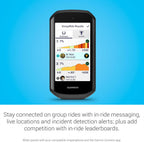 Garmin Edge® 1050  Premium Cycling Computer  Vivid Color Touchscreen Display  Built-in Speaker  Advanced Training and Group Ride Features  Road Hazard Alerts