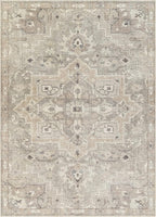 Livabliss x Becki Owens Elle Medallion Area Rug , 9'2" x 12', Light Grey