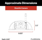 Furrion Vision S+ RV Observation System with 7" Monitor  Sharkfin  Infrared Night Vision  Live Streaming  Wide Viewing Angle - FOS7HTASF