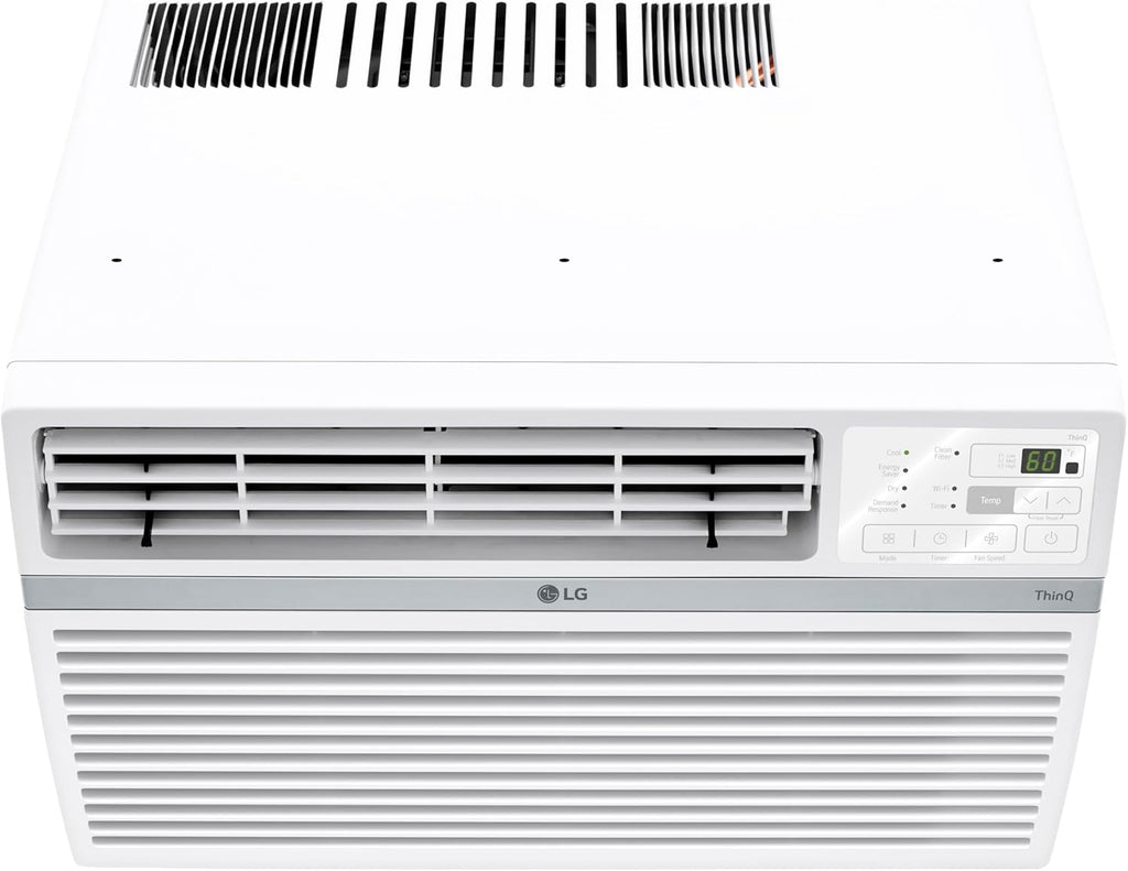 LG LW1024RSMX Window Conditioner, Wi-Fi Enabled w/Remote, 450 Sq.Ft, 4-Way Air Deflection, 3 Cooling and Fan Speeds, 115V, 10,000 BTU, White