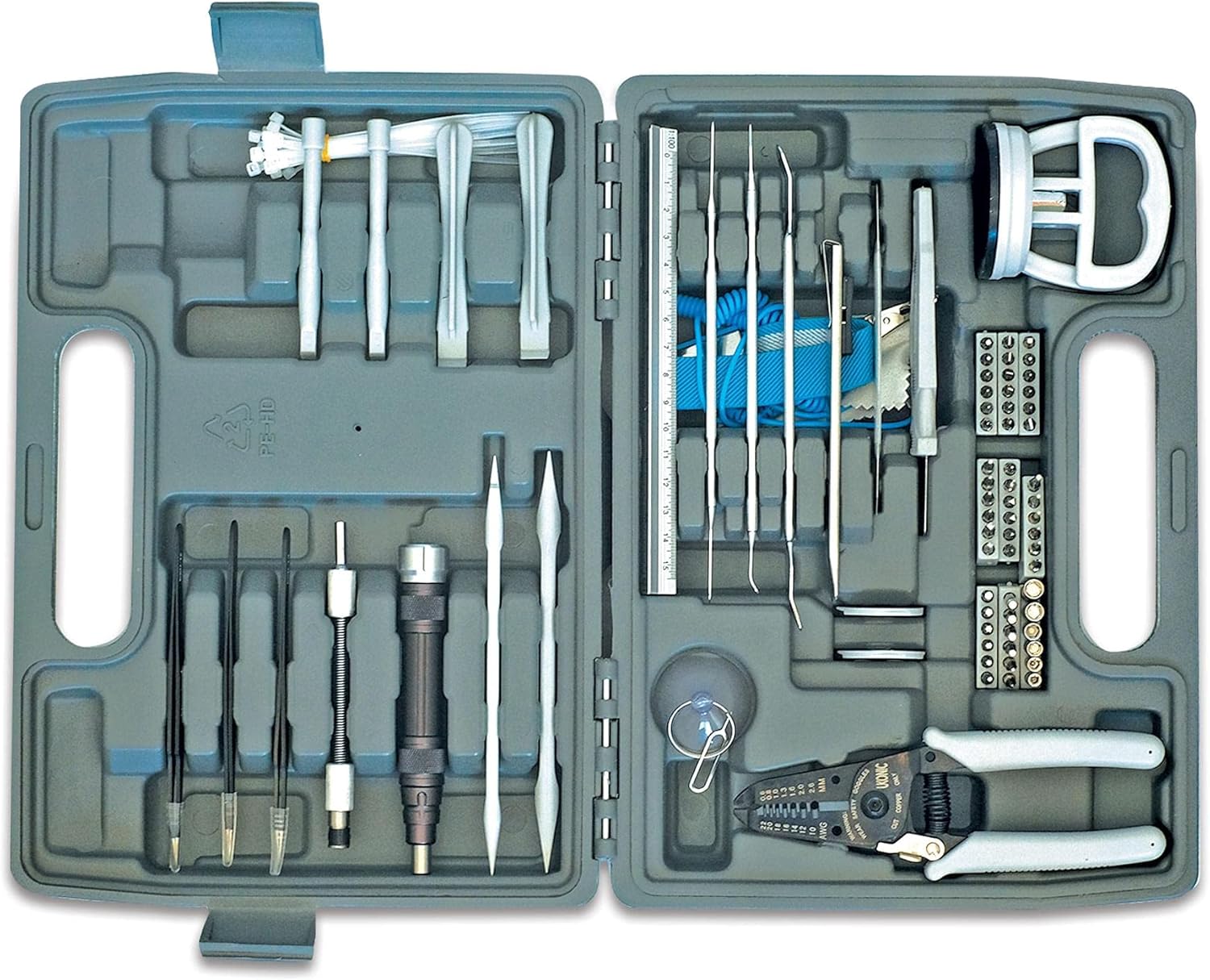 Star Trek: The Next Generation 100-Piece Engineering Field Kit Tool Set | Handy Gadgets Include Screwdrivers, Utility Knife, Wire Cutter, Metal Prybars, And More | Survival Tools, Camping Accessories