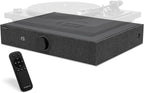 Andover Audio Spinbase 2 Speaker System Designed for Turntables; Phono Input  BT  Analog and Optical Input  ISOGroove Anti-Feedback  with Remote Control (Black)