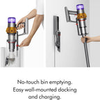 Dyson V15 Detect Cordless Vacuum Cleaner, Yellow/Nickel