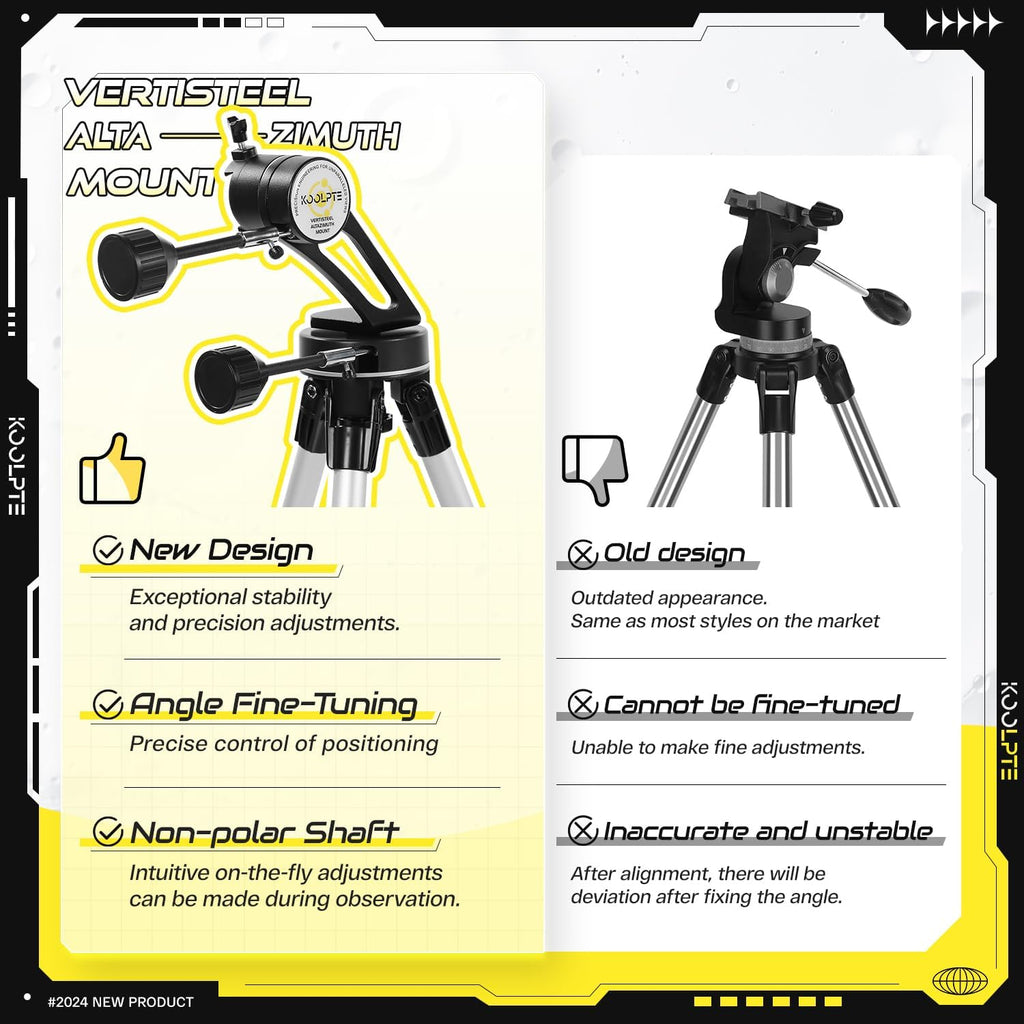 Telescope 90mm Aperture 700mm with Vertisteel AZ Mounting Slow-Motion Mount  High Power Telescopes for Adults Astronomy  Easy for Beginners  with Carry Bag Wireless Remote Control  Phone Adapter White