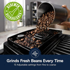 De'Longhi Magnifica Start Automatic Espresso Machine with Manual Frother, Black, ECAM22022SB (Renewed)