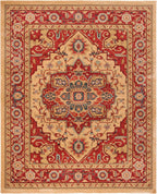 SAFAVIEH Mahal Collection 9' x 12' Red Natural MAH698A Traditional Oriental Non-Shedding Living Room Bedroom Dining Home Office Area Rug
