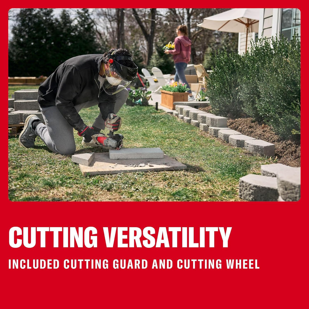 CRAFTSMAN V20 4 1/2 Cordless Angle Grinder, Brushless Small Grinder, Tool Only (CMCG452B)