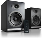 Audioengine HD5 Premium Powered Speakers | 150W Audiophile-Grade Bluetooth 5.0 with aptX HD | Built-in 24-Bit DAC | Real Wood Veneer | Bookshelf Speakers for Home Audio  Studios & Vinyl