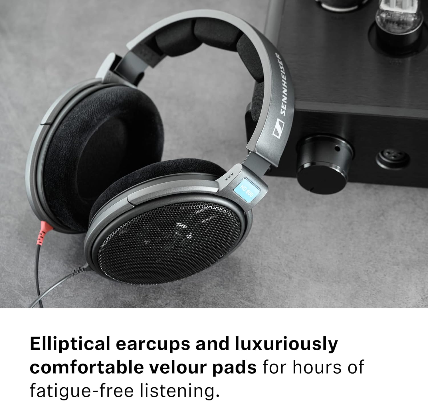 Sennheiser HD 600 - Audiophile Open-Back Dynamic Wired Headphones Over Ear with Natural Soundstage and Premium Comfort for Music Lovers  Open Metal Earpiece Covers  Black