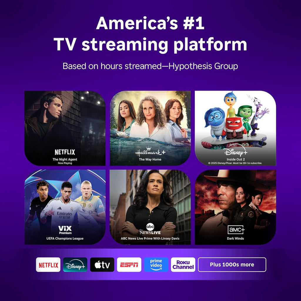 Roku Smart TV – 40-Inch Select Series, 1080p Full HD TV – Roku TV with Voice Remote – Flat Screen LED Television with Wi-Fi for Streaming Live Local News, Sports, Family Entertainment