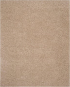 SAFAVIEH Area Rug 9x12 - Athens Shag Collection - Large - Beige, Non-Shedding & Easy to Clean, Ideal for Living Room, Bedroom, Dining Space (SGA119G)