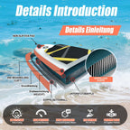 Inflatable Stand Up Paddle Board 10‘x30‘‘, Ultra-Light SUP Board with Backpack, Pump, Paddle, Coil Leash, 3 Fins, Repair Kit, Stable SUP with Non-Slip EVA Deck for Adults & Youth