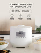 6-Cup / 1.5 Qt. (Uncooked) Micom Rice Cooker and Warmer, Steamer basket, 11 Operating Modes: White Rice, Brown Rice & More, Nonstick Inner Pot, Made in Korea, Small Rice Cooker, Multi Cooker, CR-0641F