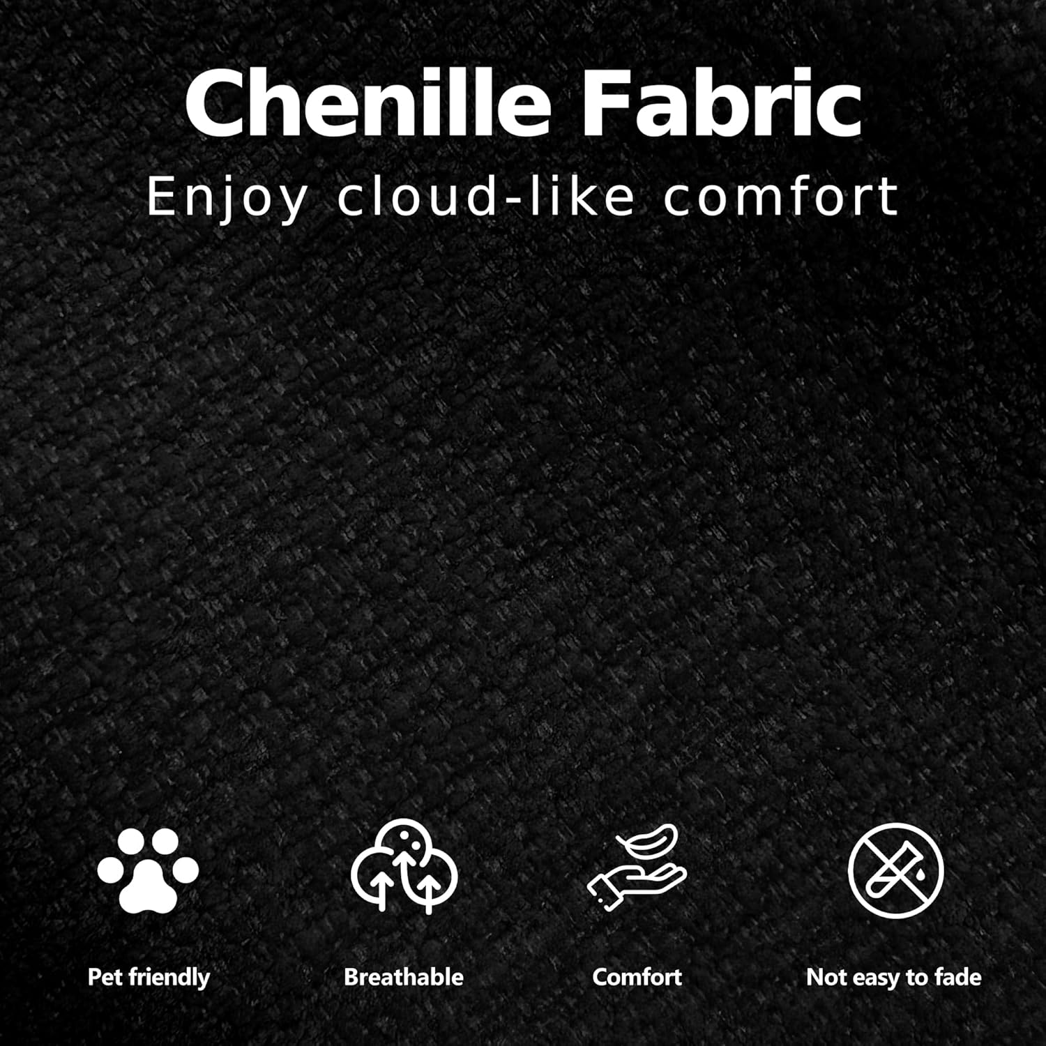 108'' Boneless Cloud couches for Livingroom,Sectional L-Shape Couch with Ottoman,3 Seater Convertible Modular Soft Sofa,White (Black)