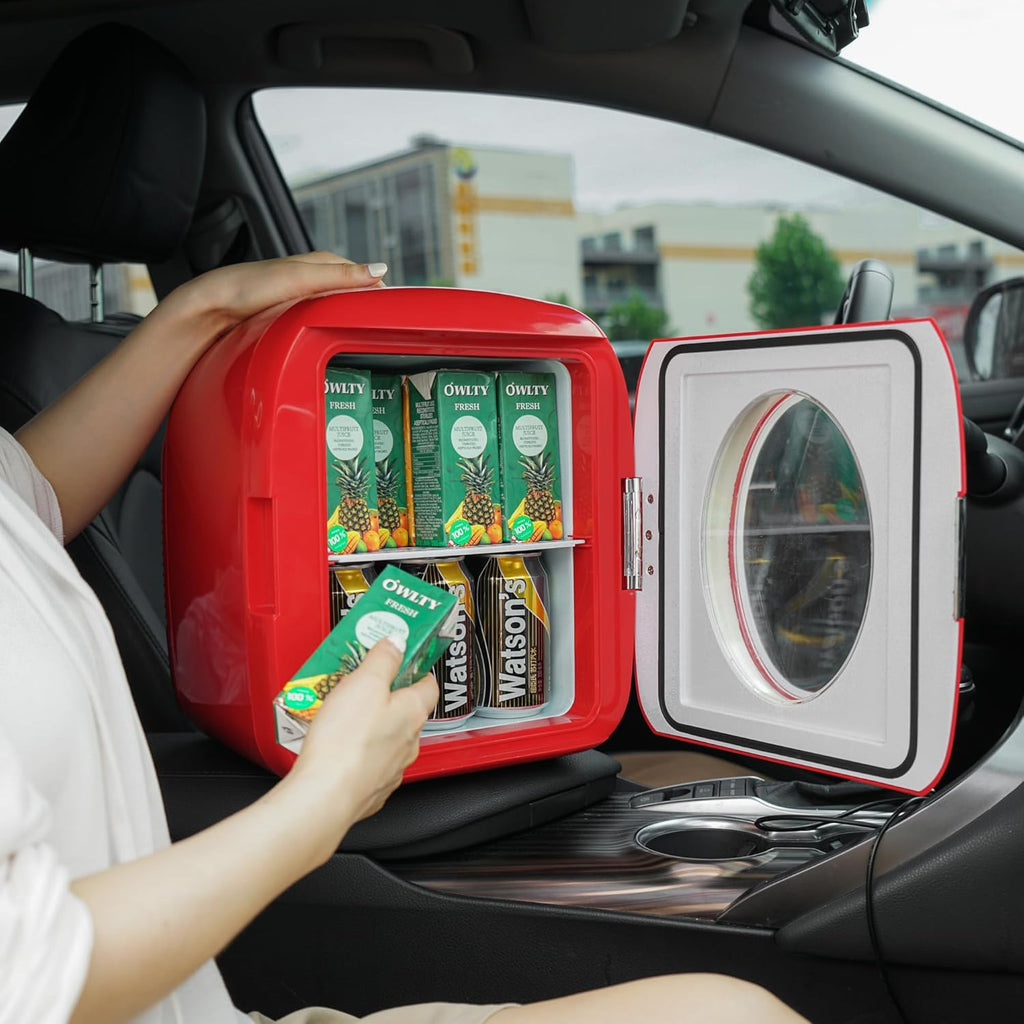 Uber Appliance UB-XL1-RED Chill 12 Can Retro Personal Mini Fridge