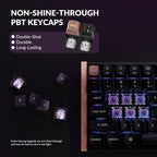Keychron K2 HE Rapid Trigger Wireless Custom Keyboard with Hall Effect Gateron Double-Rail Magnetic Switch, QMK 2.4 GHz Bluetooth 5.2 RGB Compatible with Mac Windows Linux (Aluminum + Wood)