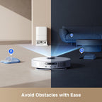 DREAME L40s Ultra CE Robot Vacuum and Mop Combo with Self-Emptying Dock, 13,000Pa Suction, Mop Self-Cleaning and Auto-Raising, Ultrasonic Carpet Sensing, Ideal for Pet Hair, Carpet and Hard Floors