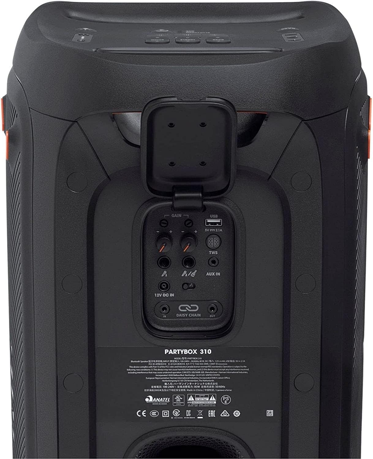 JBL Partybox 310 - Portable Party Speaker with Long Lasting Battery  Powerful JBL Sound and Exciting Light Show Black