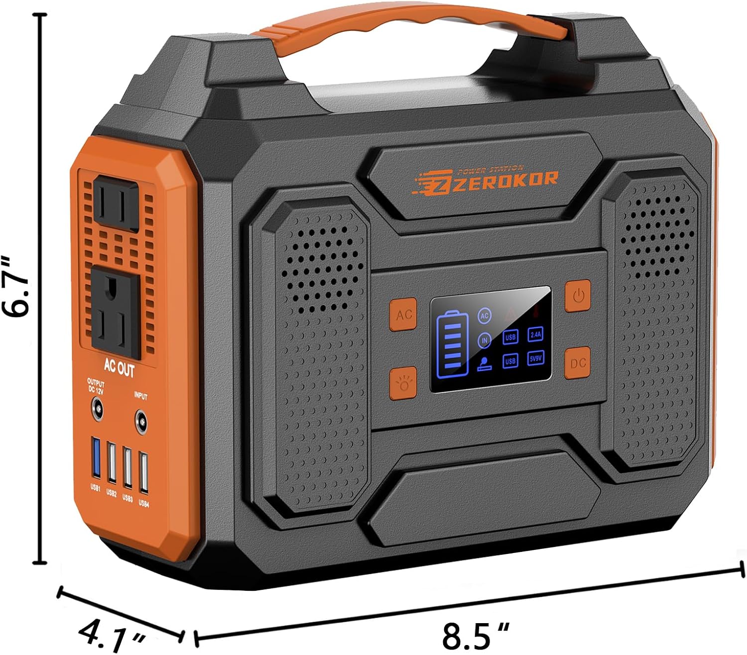 Portable Solar Generator with Panels  300W Power Station with Solar Panel 60W  110V AC Outlet Solar Power Pack Generator  Camping 65W Power Bank with DC for Laptop Smart Device RV Outdoor