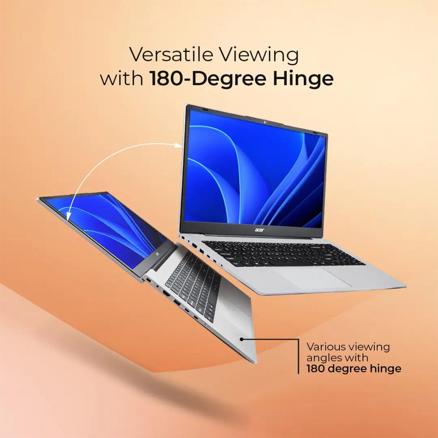 acer Aspire 3 Premium Slim Laptop Computer with Backlit Keyboard - AMD Ryzen 5 7430U CPU - 8GB RAM - 256GB SSD - 15.6" FHD Display - Fast Wi-Fi 6 - Windows 11 Pro - w/o Mouse