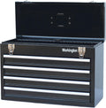 Workington Portable Metal Tool Chest with 4 Drawers, 20" 4-Drawer Tool Chest Cabinet with Ball Bearing Drawer Slides, Steel Tool Storage Box Organizer 4004 Black