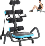 Adjustable Ab Trainer Machine - Multi-Functional Ab Machine for Stomach Workout with Waist Twisting & Core Crunch Training - Home Gym Abdominal Exercise Equipment