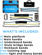 CoBa GLUTE Trainer - Full Home Workout System, Core & Booty Exercise Machine, Resistance Band Full Body Trainer