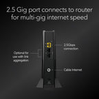 NETGEAR Nighthawk DOCSIS 3.1 Mid/high-Split Cable Modem (CM3000) – Approved for Today's Fastest Speeds - Works with All Providers Incl. Xfinity  Spectrum  Cox - for Plans up to 2.5Gbps