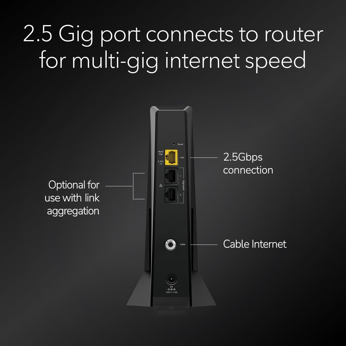 NETGEAR Nighthawk DOCSIS 3.1 Mid/high-Split Cable Modem (CM3000) – Approved for Today's Fastest Speeds - Works with All Providers Incl. Xfinity  Spectrum  Cox - for Plans up to 2.5Gbps