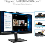 ASUS 27” 1080P Video Conference Monitor (BE279QSK) - Full HD  IPS  Built-in Adjustable 2MP Webcam  Mic Array  Speakers  Eye Care  Wall Mountable  Frameless  HDMI  DisplayPort  VGA  Height Adjustable