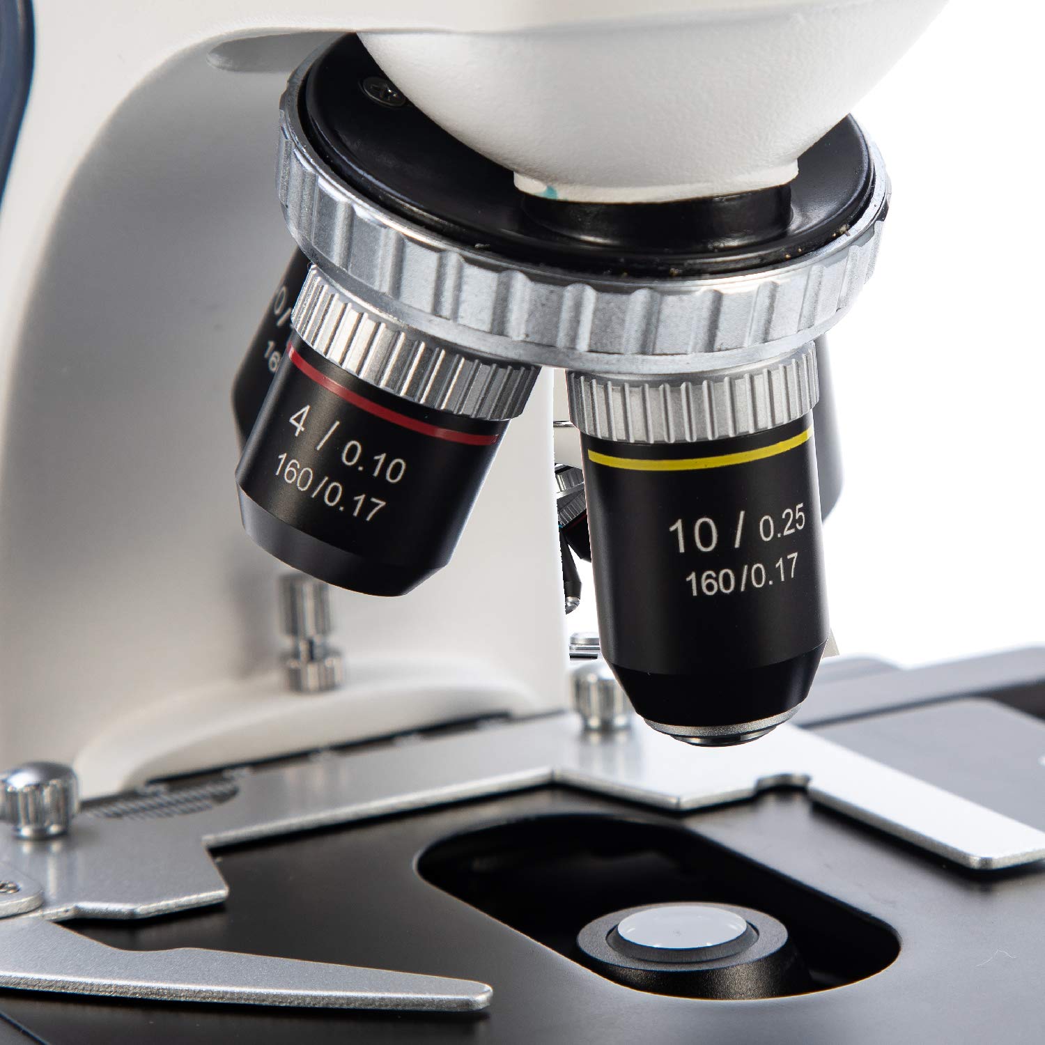Swift SW380T 40X-2500X Magnification  Siedentopf Head  Research-Grade Trinocular Microscope Compound Lab with Wide-Field 10X/25X Eyepieces  Mechanical Stage  Ultra-Precise Focusing  Camera-Compatible