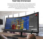 SAMSUNG Viewfinity S65UA Series 34-Inch Ultrawide QHD Curved Monitor  100Hz  USB-C  HDR10 (1 Billion Colors)  Height Adjustable Stand  TUV-certified Intelligent Eye Care (LS34A654UBNXGO) Black