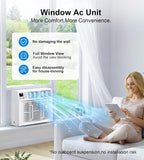 AKIRES Window Air Conditioner, 12,000BTU Air Conditioner Window Unit, Cools up to 550 Sq. Ft, Window AC with Cool, Fan, Dry, Sleep, Energy Saver, and Auto,6 Modes,24H Timer,Easy Install,Home,Office