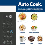 GE GCST10A1WSS 1.0 Cu Ft Convection Microwave Oven, 1050W Countertop Air Fry Microwave with Broil & Crisper Pan, Compact Stainless Steel Design
