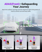 Vantrue S1 Pro Max AI Dash Cam 4K+4K w/ADAS & BSD  Dual STARVIS 2 Dash cam Front and Rear  2 Channel HDR Dashcam  PlatePix Night Vision  5G WiFi  Voice Control  GPS  24H Buffered Parking Mode  1TB Max