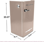 Frigidaire Retro Compact Fridge with Chiller, 3.2 cu ft Countertop Fridge with Built-In Bottle Opener, Compact Refrigerator for Office, Bedroom, Dorm Room or Cabin - 16.5" D x 19" W x 31" H (Coral)