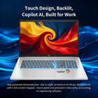 HP 17 inch Touchscreen Laptop Computer  32GB RAM  1TB SSD  17.3" HD+ Touch  Intel 10 Core i7 1355U  Backlit Keyboard  Copilot AI  Wi-Fi 6  Windows 11 Pro  Long Battery Life  Laptop for Business