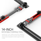 Stair Tread Template Tool - Upgrade Stair Tread Tool, Stair Measuring Tool, Stair Template, Stair Scribe Tool for Stair Measurement Tool, Shelf Project Layout (Red-Gray)