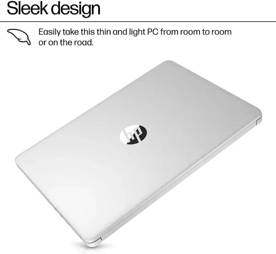 HP 14" LED Business Laptop Computer  16GB RAM 640GB Storage (128GB UFS + 512GB SD Card)  Intel Quad-Core N150 Processor  Windows 11 S & 1-Year Microsoft Office 365 Included  PLUSERA Earphones  Silver