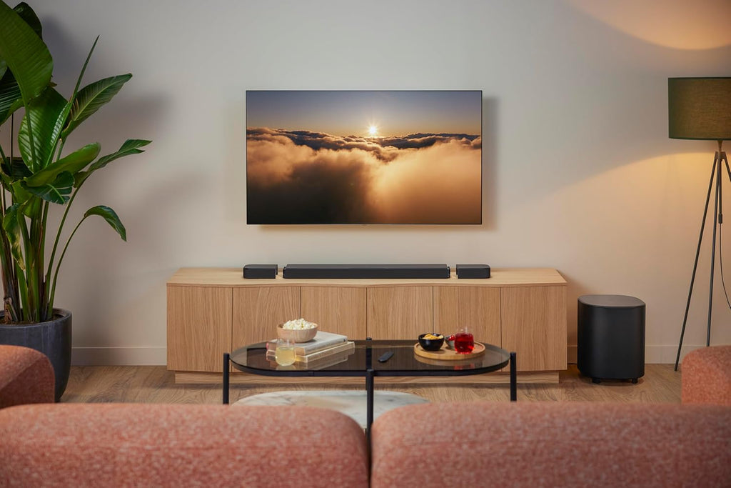 JBL Bar 700MK2-7.1 Channel soundbar System with Detachable Speakers and Dolby Atmos  780W max Output Power and a 10" Wireless subwoofer  Works with Voice Assistant-Enabled Speakers (Black)