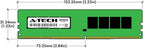 A-Tech 16GB (2x8GB) DDR4 2666 MHz UDIMM PC4-21300 (PC4-2666V) CL19 DIMM Non-ECC Desktop RAM Memory Modules